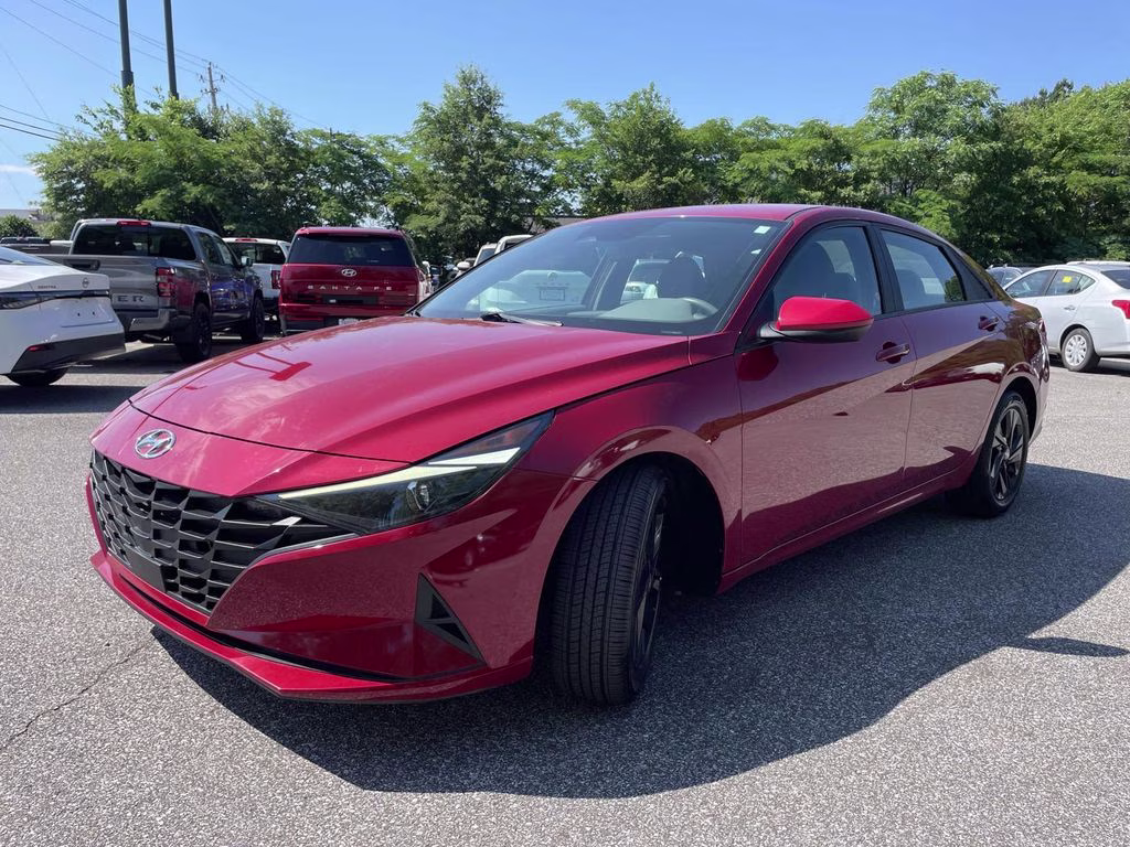 2021 Scarlet Red Pearl Hyundai Elantra SEL FWD Sedan