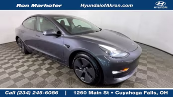 2021 Gray Tesla Model 3 Long Range AWD Sedan