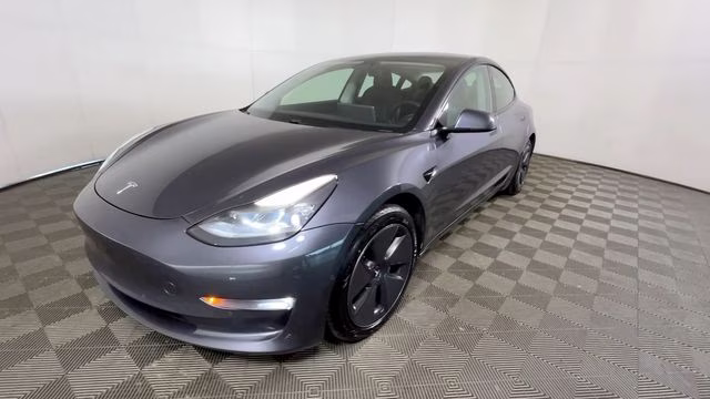 2021 Gray Tesla Model 3 Long Range AWD Sedan