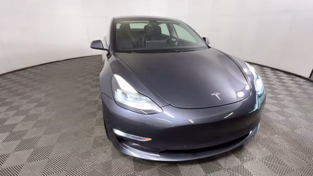 2021 Gray Tesla Model 3 Long Range AWD Sedan