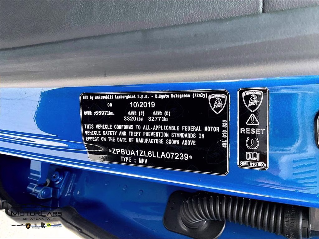 2020 Blu Eleos Metallic Lamborghini Urus AWD SUV