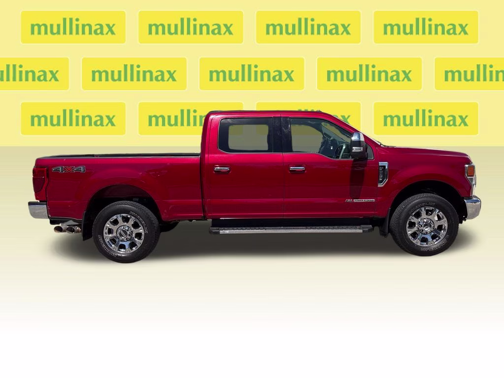 2021 Rapid Red Metallic Tinted Clearcoat Ford Super Duty F-250 SRW Lariat 4X4 Truck