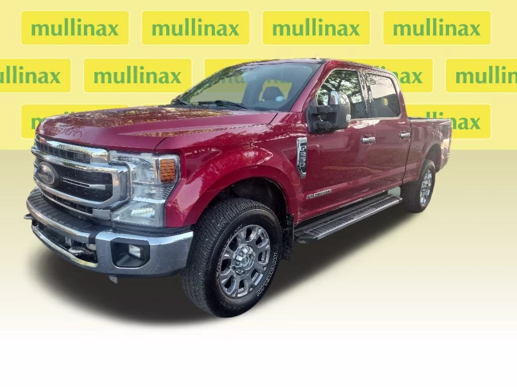2021 Rapid Red Metallic Tinted Clearcoat Ford Super Duty F-250 SRW Lariat 4X4 Truck