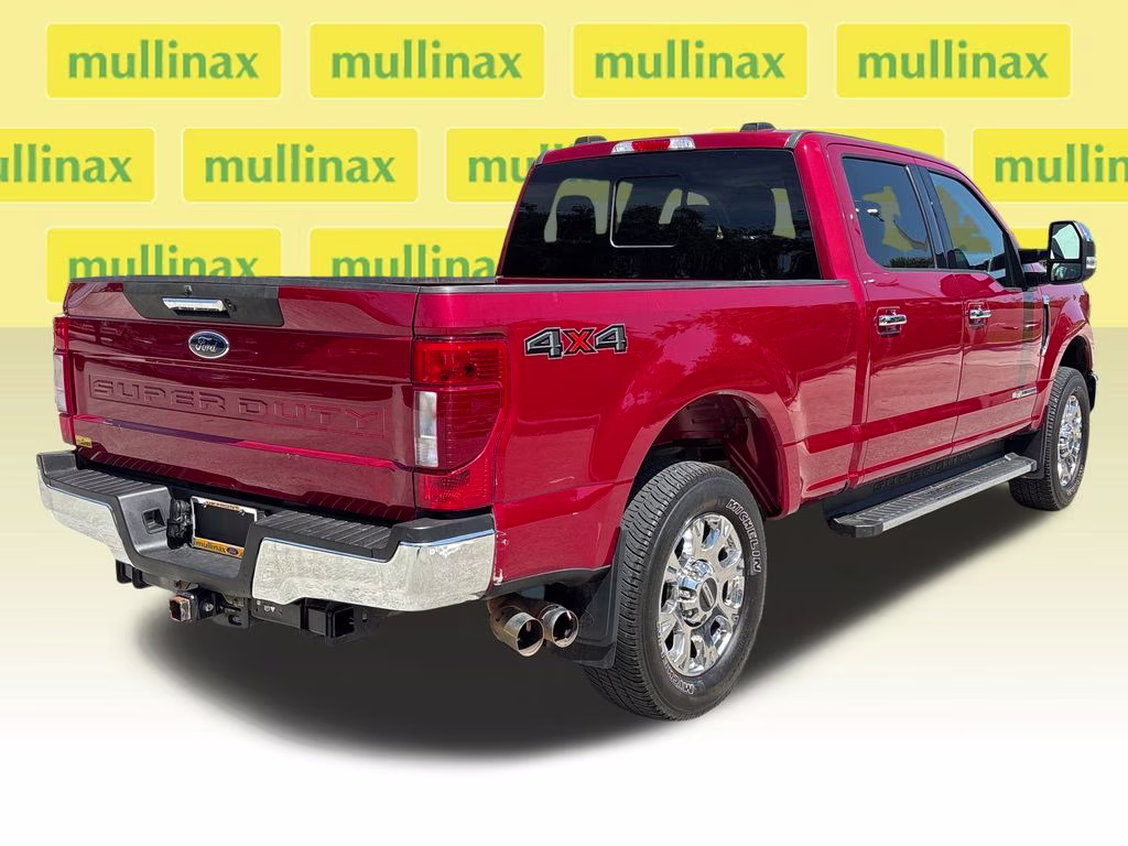 2021 Rapid Red Metallic Tinted Clearcoat Ford Super Duty F-250 SRW Lariat 4X4 Truck