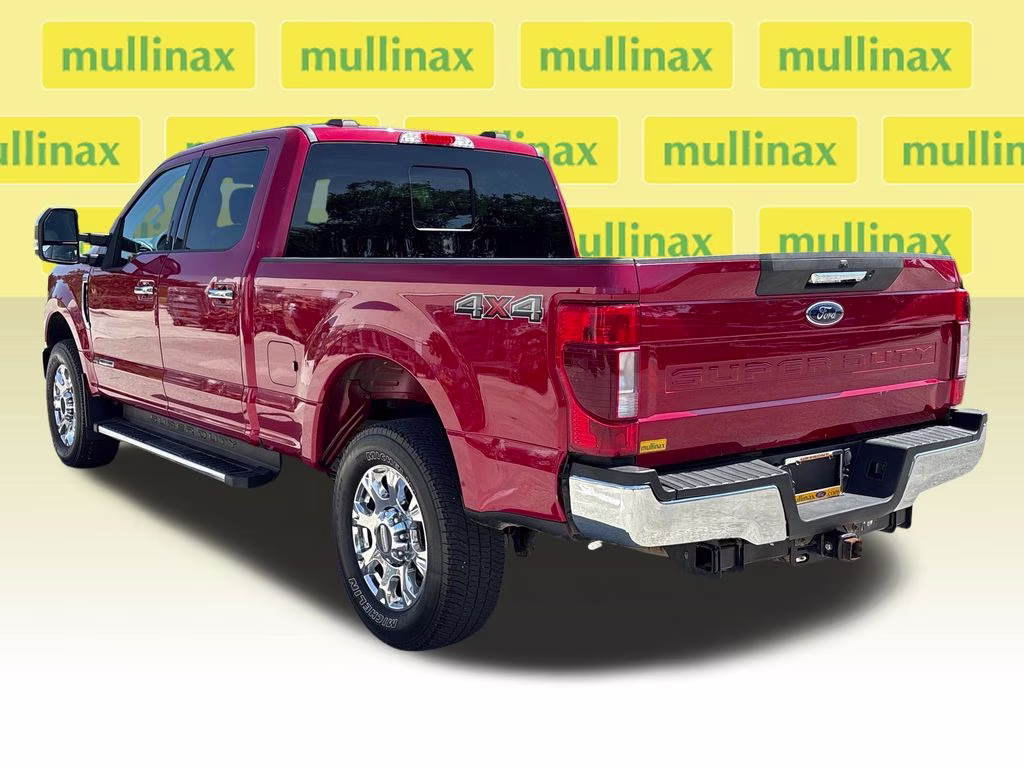2021 Rapid Red Metallic Tinted Clearcoat Ford Super Duty F-250 SRW Lariat 4X4 Truck