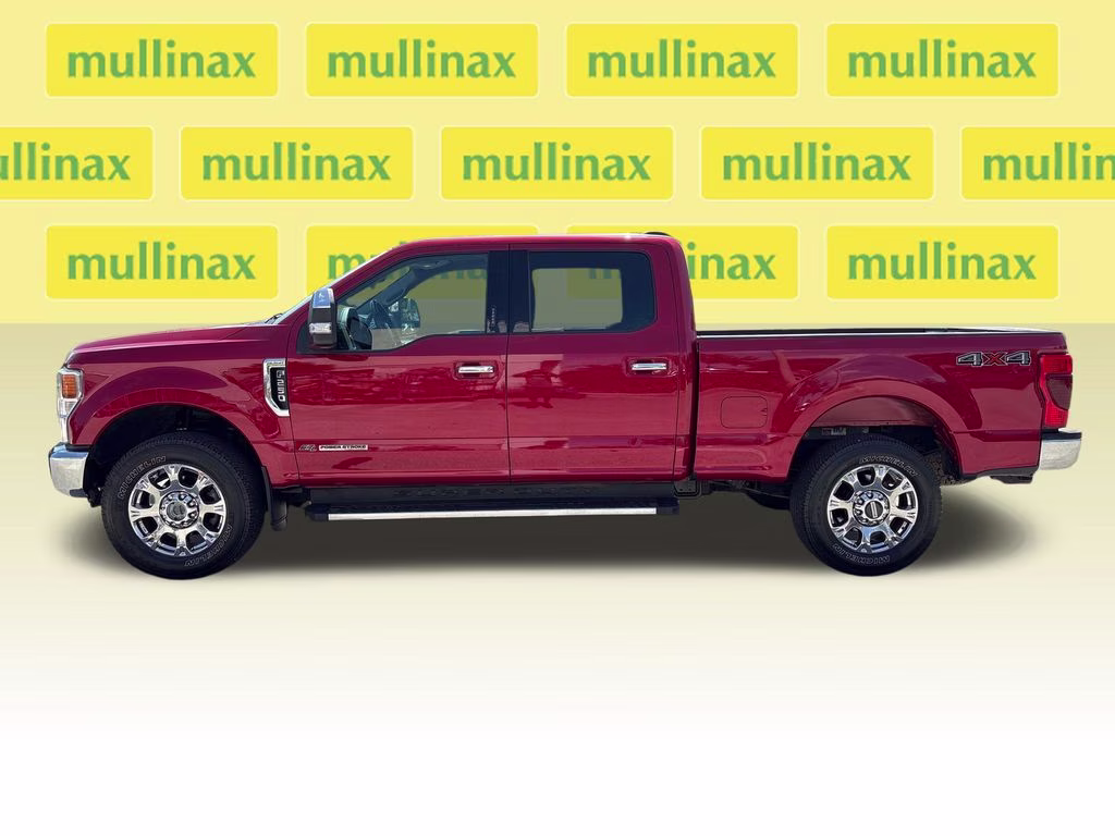2021 Rapid Red Metallic Tinted Clearcoat Ford Super Duty F-250 SRW Lariat 4X4 Truck