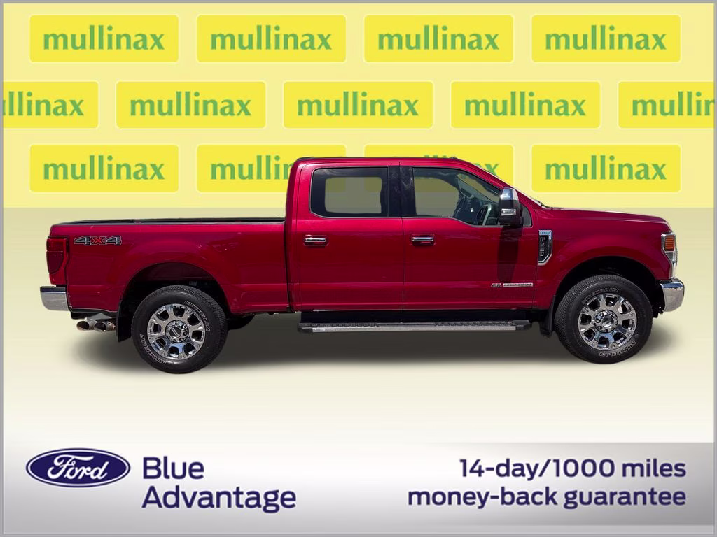 2021 Rapid Red Metallic Tinted Clearcoat Ford Super Duty F-250 SRW Lariat 4X4 Truck