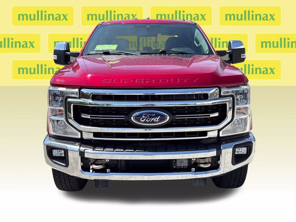 2021 Rapid Red Metallic Tinted Clearcoat Ford Super Duty F-250 SRW Lariat 4X4 Truck