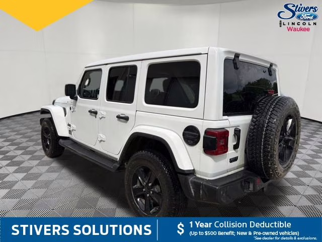 2021 Bright White Clearcoat Jeep Wrangler Unlimited Sahara Altitude 4X4 SUV