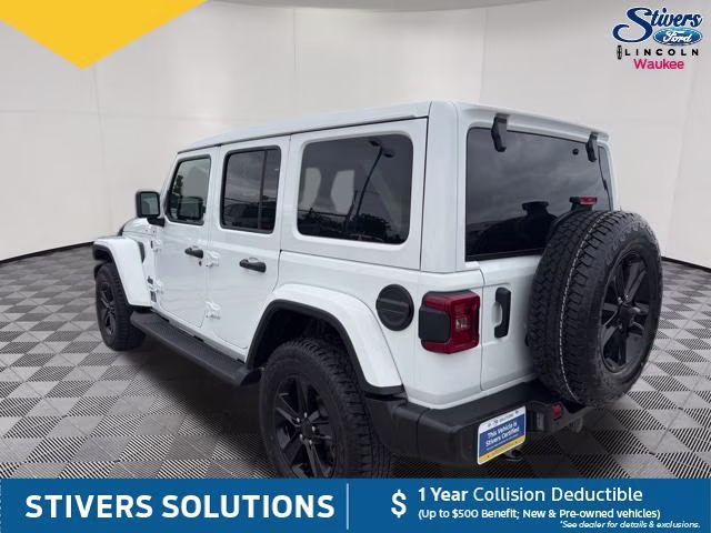 2021 Bright White Clearcoat Jeep Wrangler Unlimited Sahara Altitude 4X4 SUV
