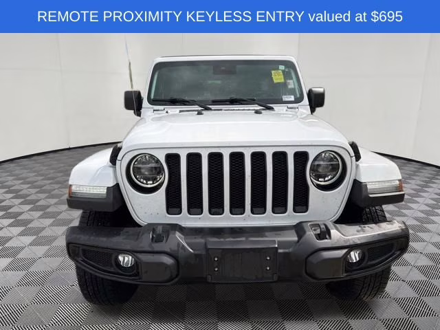 2021 Bright White Clearcoat Jeep Wrangler Unlimited Sahara Altitude 4X4 SUV