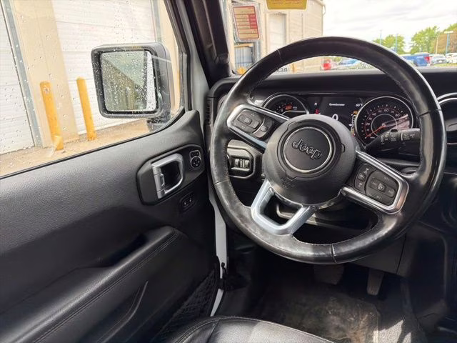 2021 Bright White Clearcoat Jeep Wrangler Unlimited Sahara Altitude 4X4 SUV