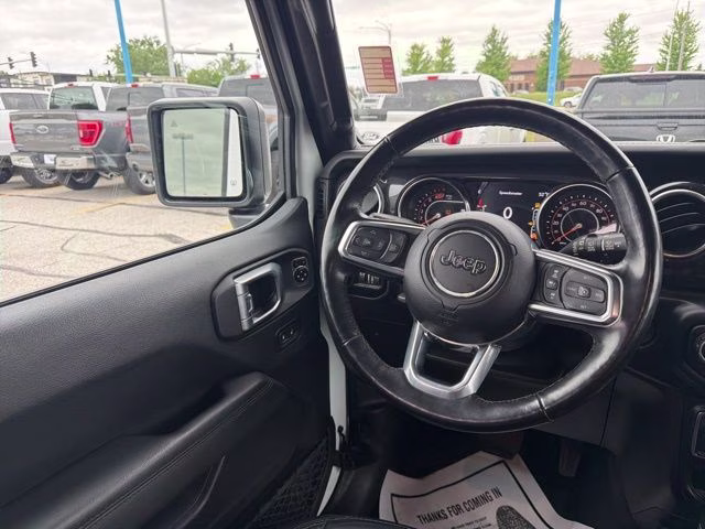 2021 Bright White Clearcoat Jeep Wrangler Unlimited Sahara Altitude 4X4 SUV