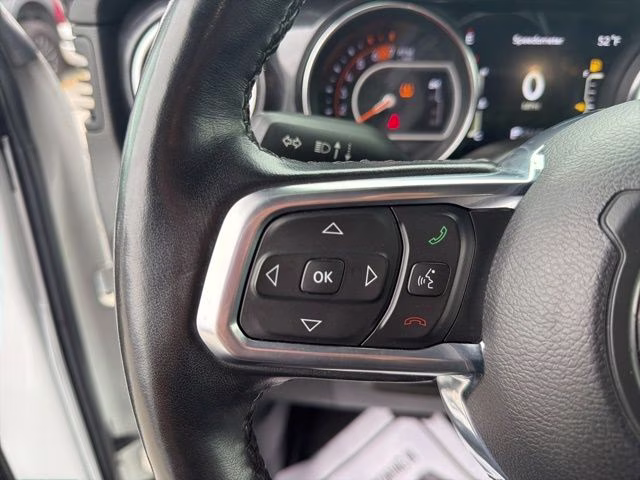 2021 Bright White Clearcoat Jeep Wrangler Unlimited Sahara Altitude 4X4 SUV