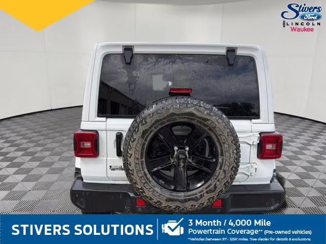 2021 Bright White Clearcoat Jeep Wrangler Unlimited Sahara Altitude 4X4 SUV