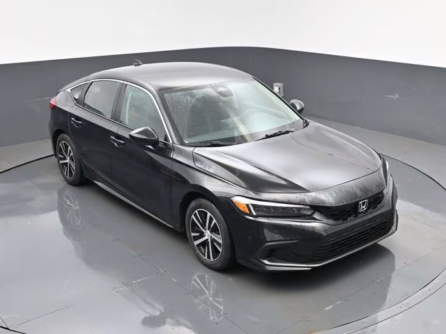 2024 Black Honda Civic LX FWD Hatchback
