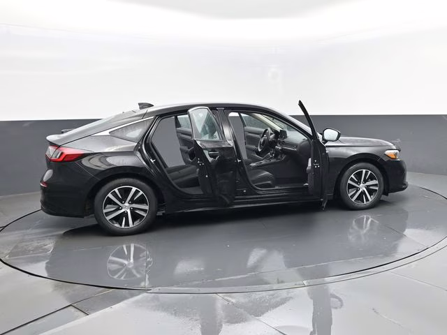 2024 Black Honda Civic LX FWD Hatchback