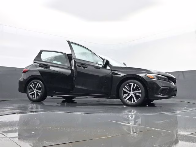 2024 Black Honda Civic LX FWD Hatchback