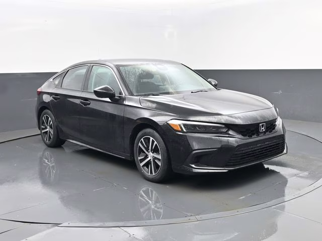 2024 Black Honda Civic LX FWD Hatchback