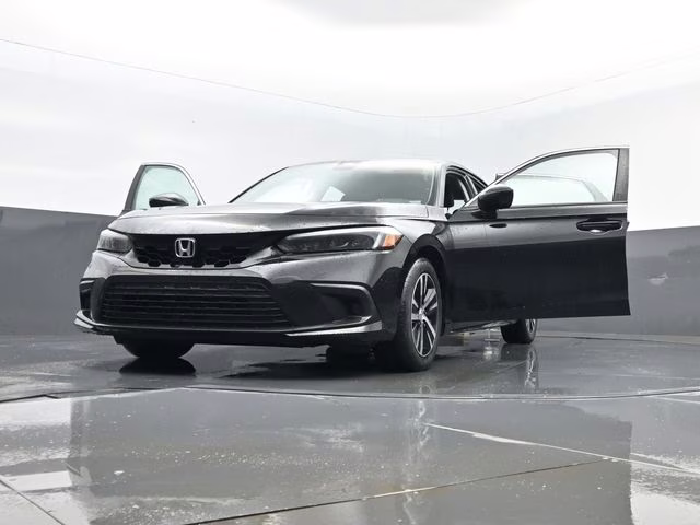 2024 Black Honda Civic LX FWD Hatchback