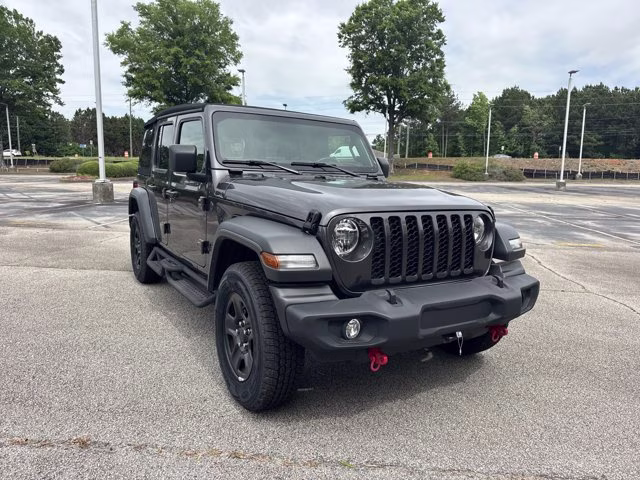 2024 Granite Crystal Metallic Clearcoat Jeep Wrangler Sport 4X4 Convertible