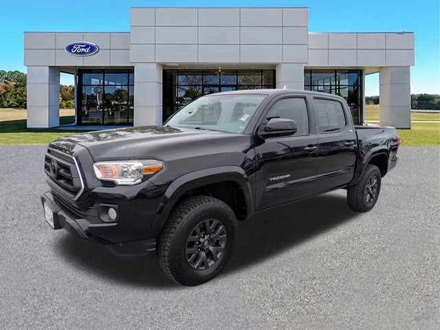 2021 Midnight Black Metallic Toyota Tacoma 4WD SR5 4X4 Truck