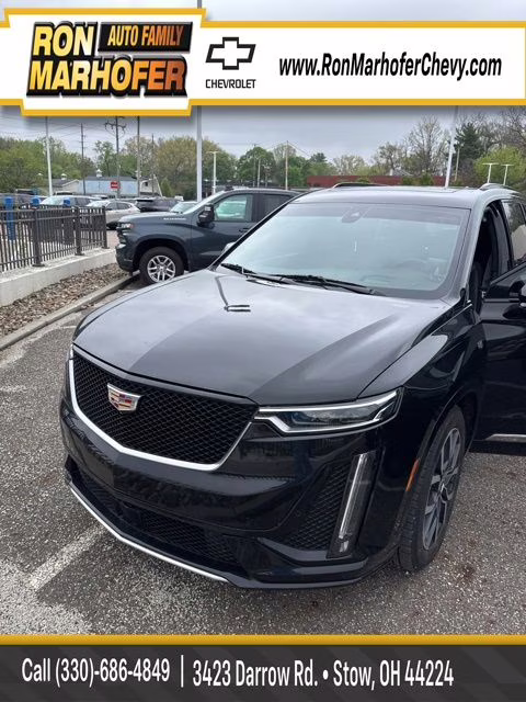 2023 Stellar Black Metallic Cadillac XT6 Sport AWD SUV