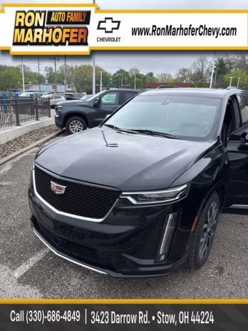 2023 Stellar Black Metallic Cadillac XT6 Sport AWD SUV