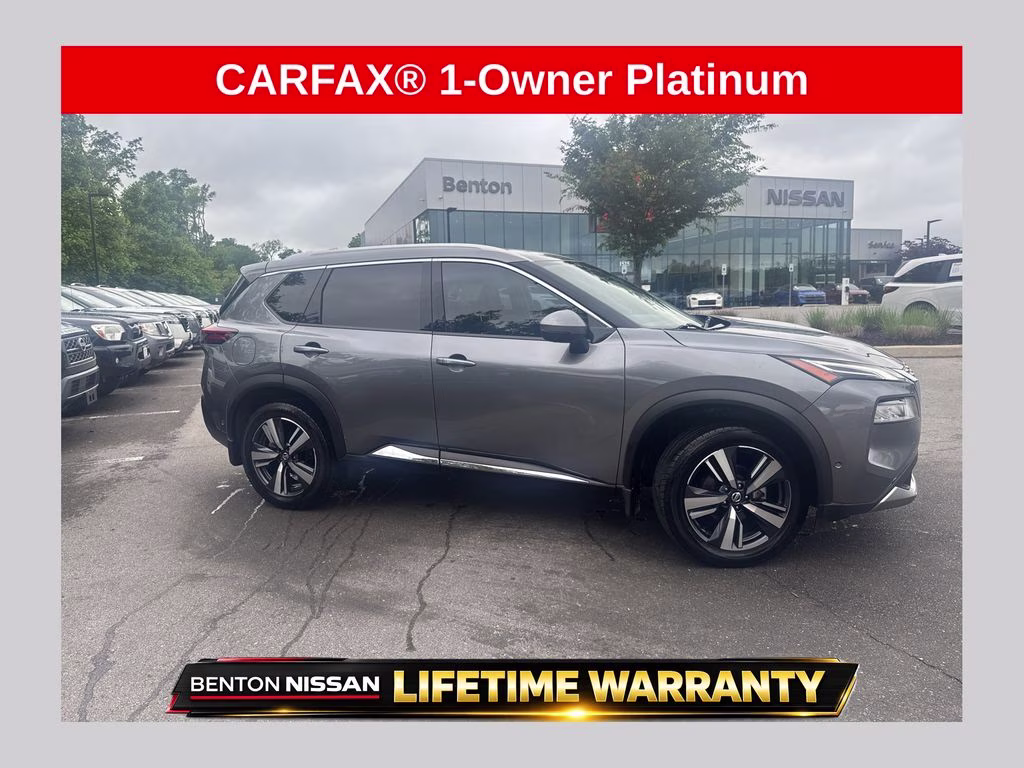 2021 Gun Metallic Nissan Rogue Platinum FWD SUV