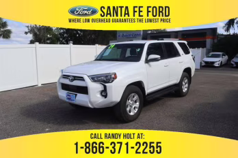 2024 White Toyota 4Runner SR5 Premium 4X4 SUV