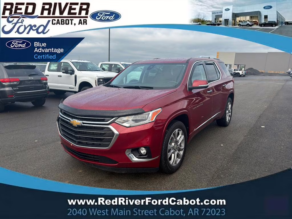 2021 Cajun Red Tintcoat Chevrolet Traverse Premier AWD SUV