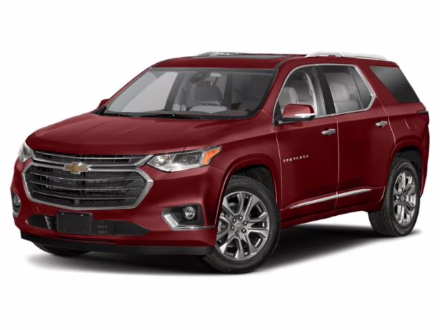 2021 Red Chevrolet Traverse Premier AWD Crossover