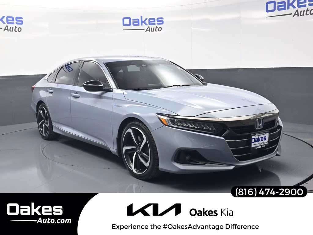 2022 Sonic Gray Pearl Honda Accord Hybrid Sport FWD Sedan