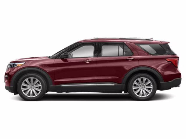 2022 Burgundy Ford Explorer Limited RWD SUV