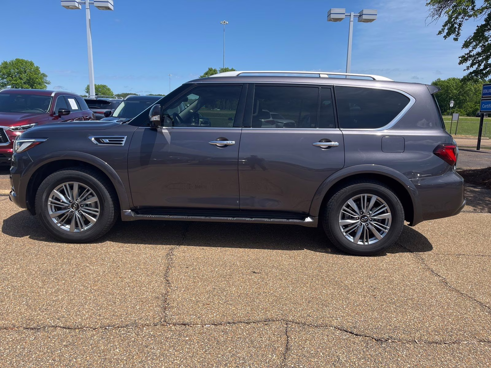 2023 Anthracite Gray INFINITI QX80 LUXE RWD SUV