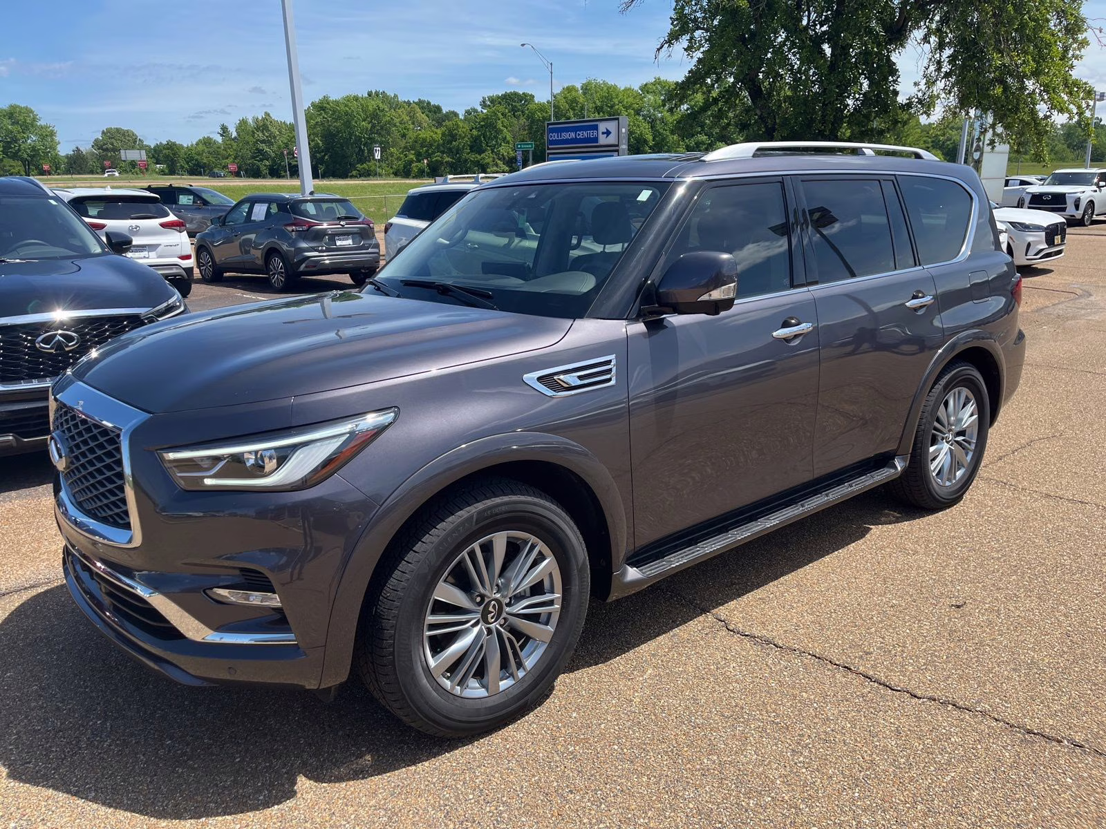 2023 Anthracite Gray INFINITI QX80 LUXE RWD SUV