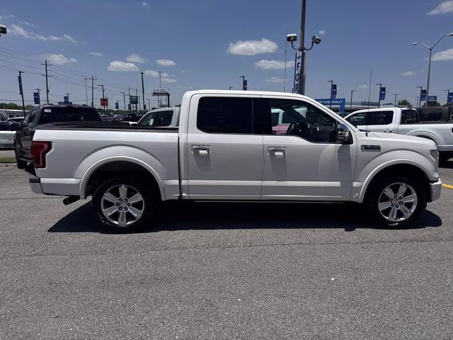 2015 White Platinum Clearcoat Metallic Ford F-150 Platinum RWD Truck