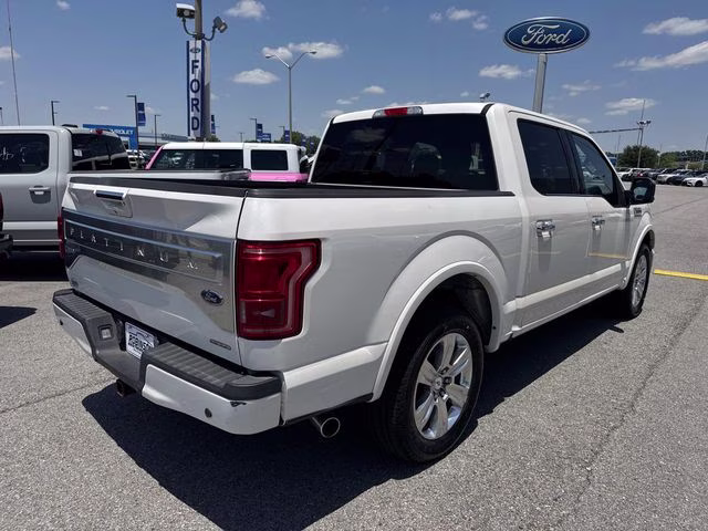 2015 White Platinum Clearcoat Metallic Ford F-150 Platinum RWD Truck