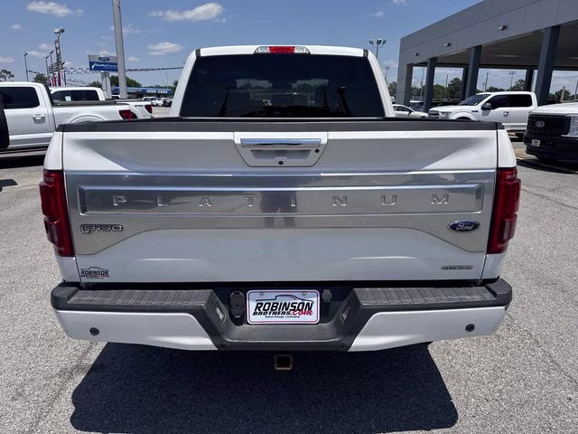 2015 White Platinum Clearcoat Metallic Ford F-150 Platinum RWD Truck