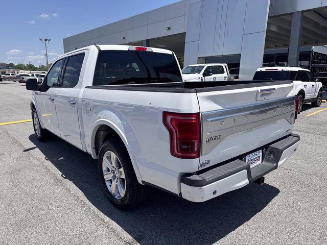 2015 White Platinum Clearcoat Metallic Ford F-150 Platinum RWD Truck