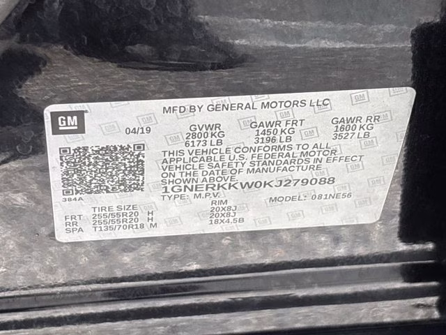 2019 Mosaic Black Metallic Chevrolet Traverse Premier FWD SUV