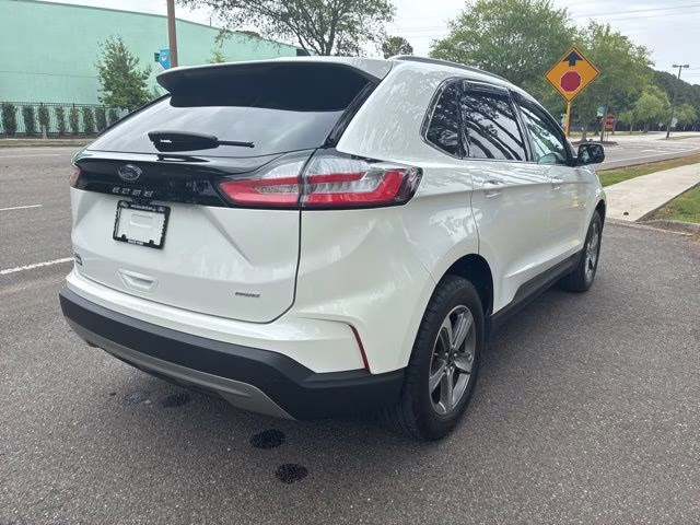 2024 Star White Metallic Tri-Coat Ford Edge SEL AWD SUV