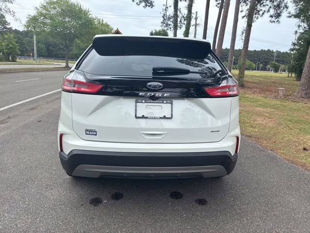 2024 Star White Metallic Tri-Coat Ford Edge SEL AWD SUV