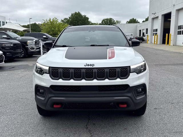 2023 Bright White Clearcoat Jeep Compass Trailhawk 4X4 SUV