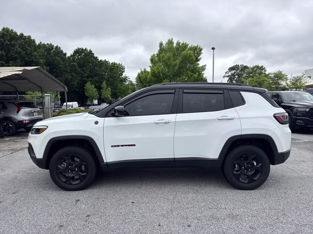 2023 Bright White Clearcoat Jeep Compass Trailhawk 4X4 SUV