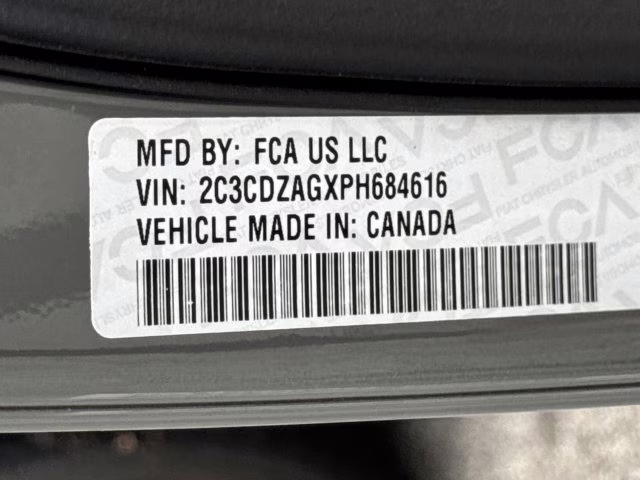2023 Destroyer Gray Clearcoat Dodge Challenger SXT RWD Coupe