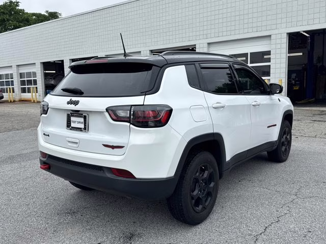 2023 Bright White Clearcoat Jeep Compass Trailhawk 4X4 SUV