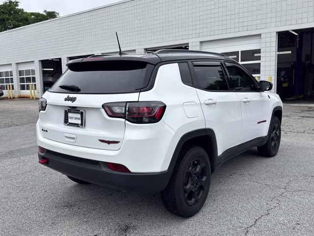 2023 Bright White Clearcoat Jeep Compass Trailhawk 4X4 SUV