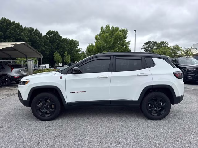 2023 Bright White Clearcoat Jeep Compass Trailhawk 4X4 SUV