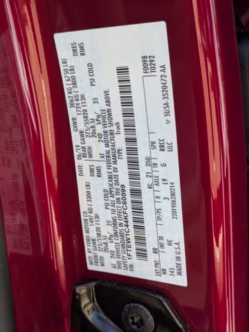2019 Ruby Red Metallic Ford F-150 LARIAT RWD Truck